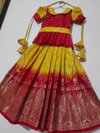 Ajd 7942 Silk Designer Kids Wear Girls Gown Wholesale Price In Surat